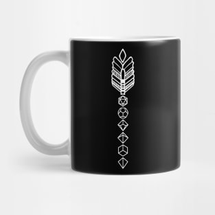 Polyhedral Dice Arrow Mug